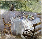 georg pauli Breakfast Time oil painting reproduction